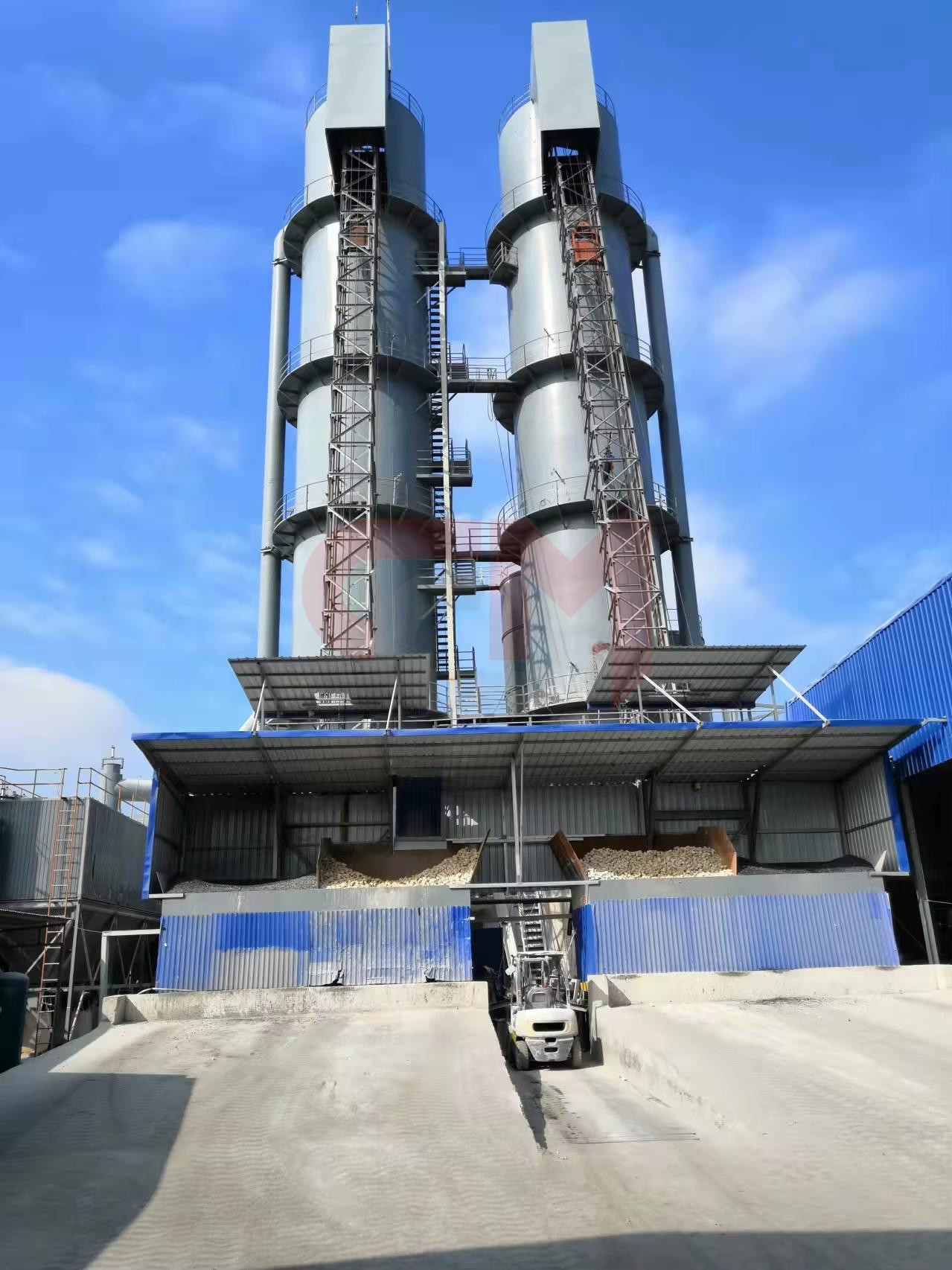 Завод по производству извести  (Вращающиеся или шахтные печи)