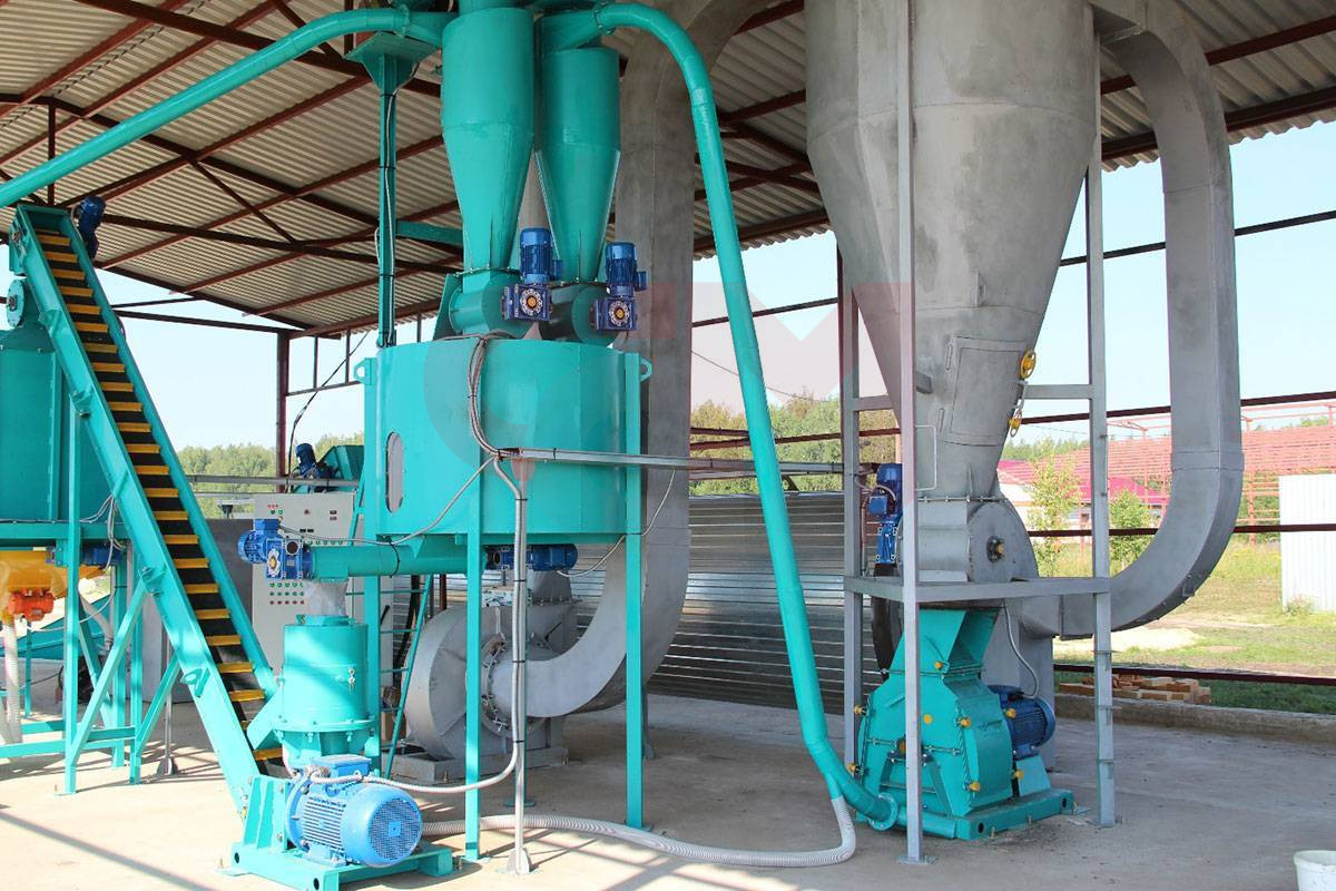 Завод травяной муки / гранулирования люцерны