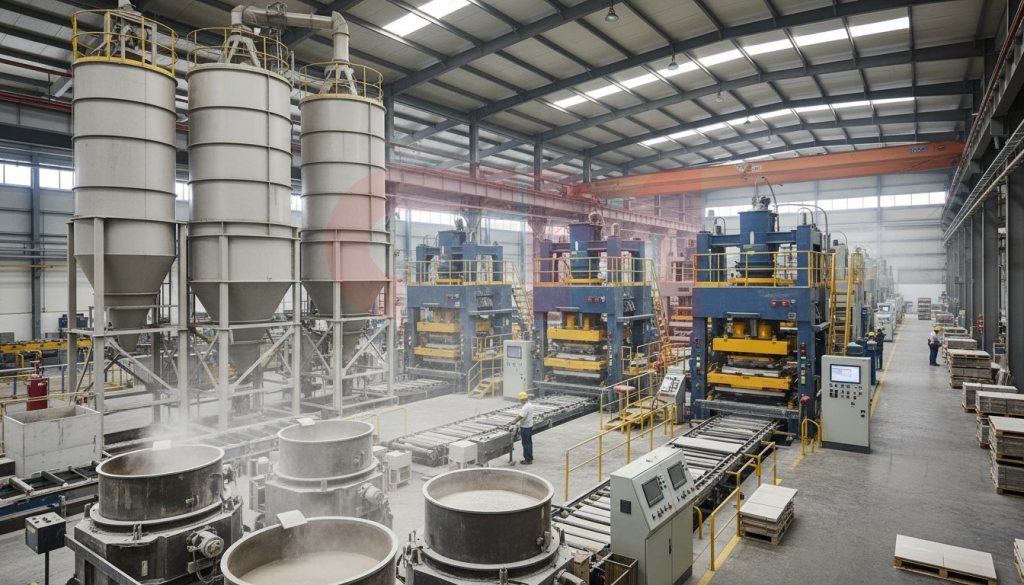 Завод по производству керамогранита и керамической плитки