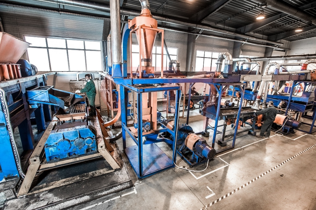 Завод по переработке изношенных шин в резиновую крошку (механическая переработка)